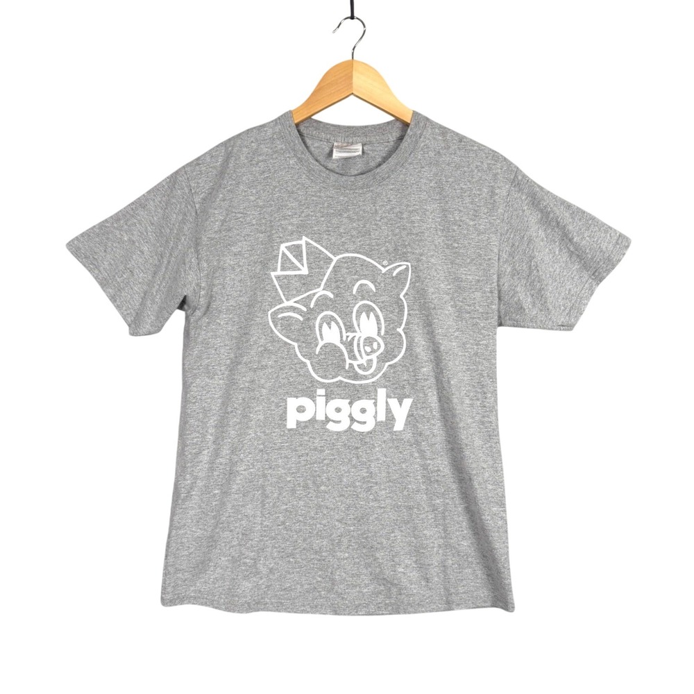 Piggly Wiggly T-Shirt Adult Medium Gray Excellent Hilton Head SC
